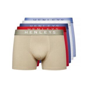 Henleys Mens Motley Boxer Shorts (Pack of 5) / Multicolored